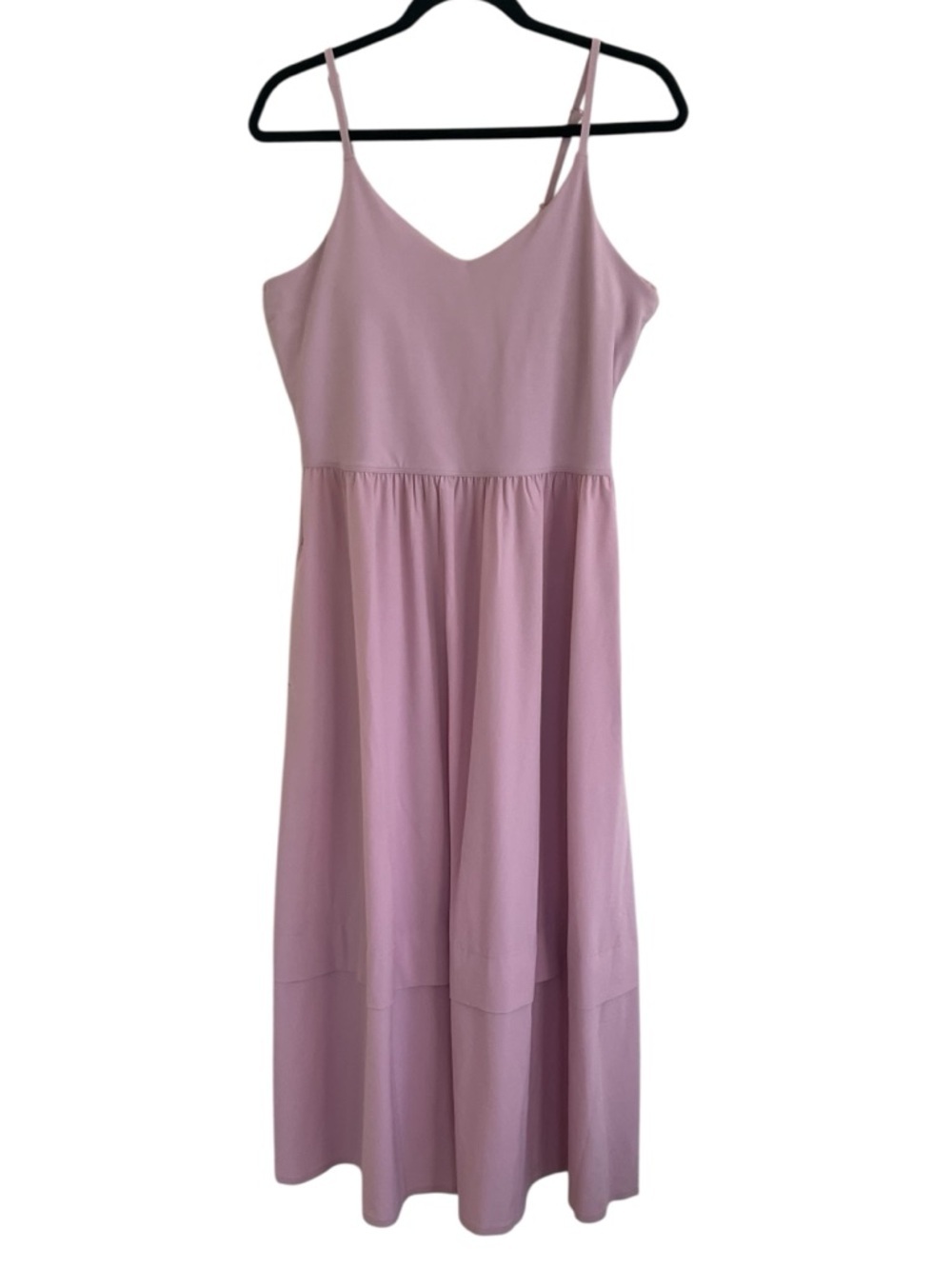 Athleta Begonia Pink Elation V-Neck Hybrid Dress NWT Medium